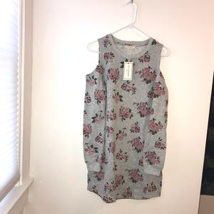 Girls Cold Shoulder Midi-Dress